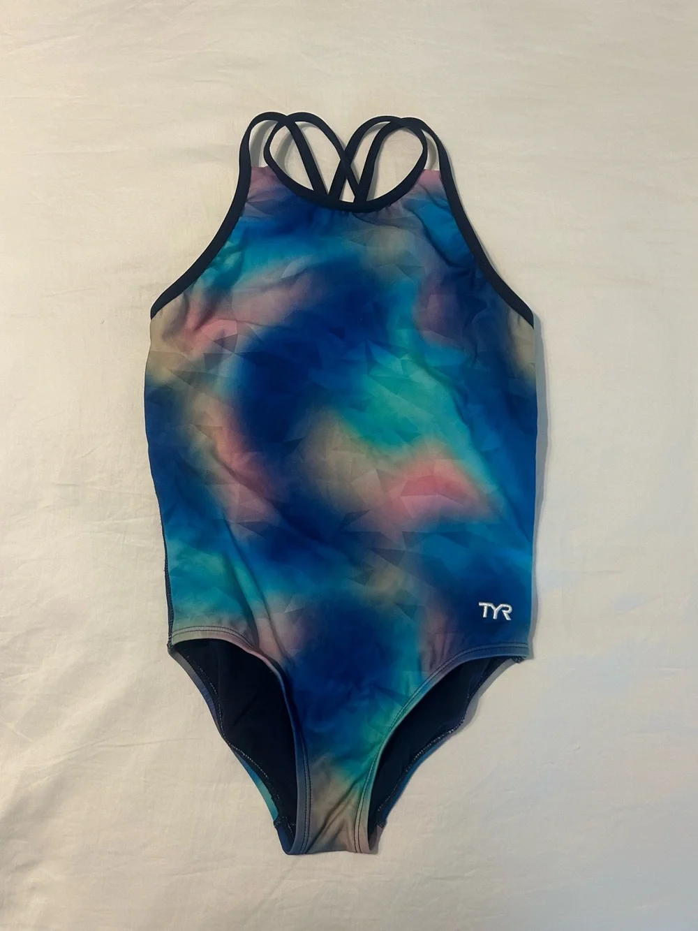TYR Girls' Frazil Durafast Elite Oliviafit One Piece Swimsuit Multicolor